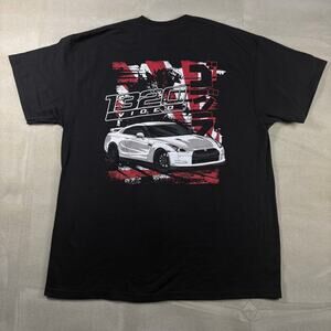 1320 Video Nissan GTR‎ Shirt Mens XL Black JDM Car Graphic Street Racing Tee